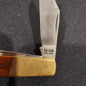 Ka-Bar 1014 USA Wood Barlow Knife